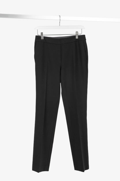 Luisa Cerano Black Pull-On Crepe Pants