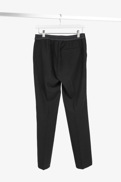 Luisa Cerano Black Pull-On Crepe Pants