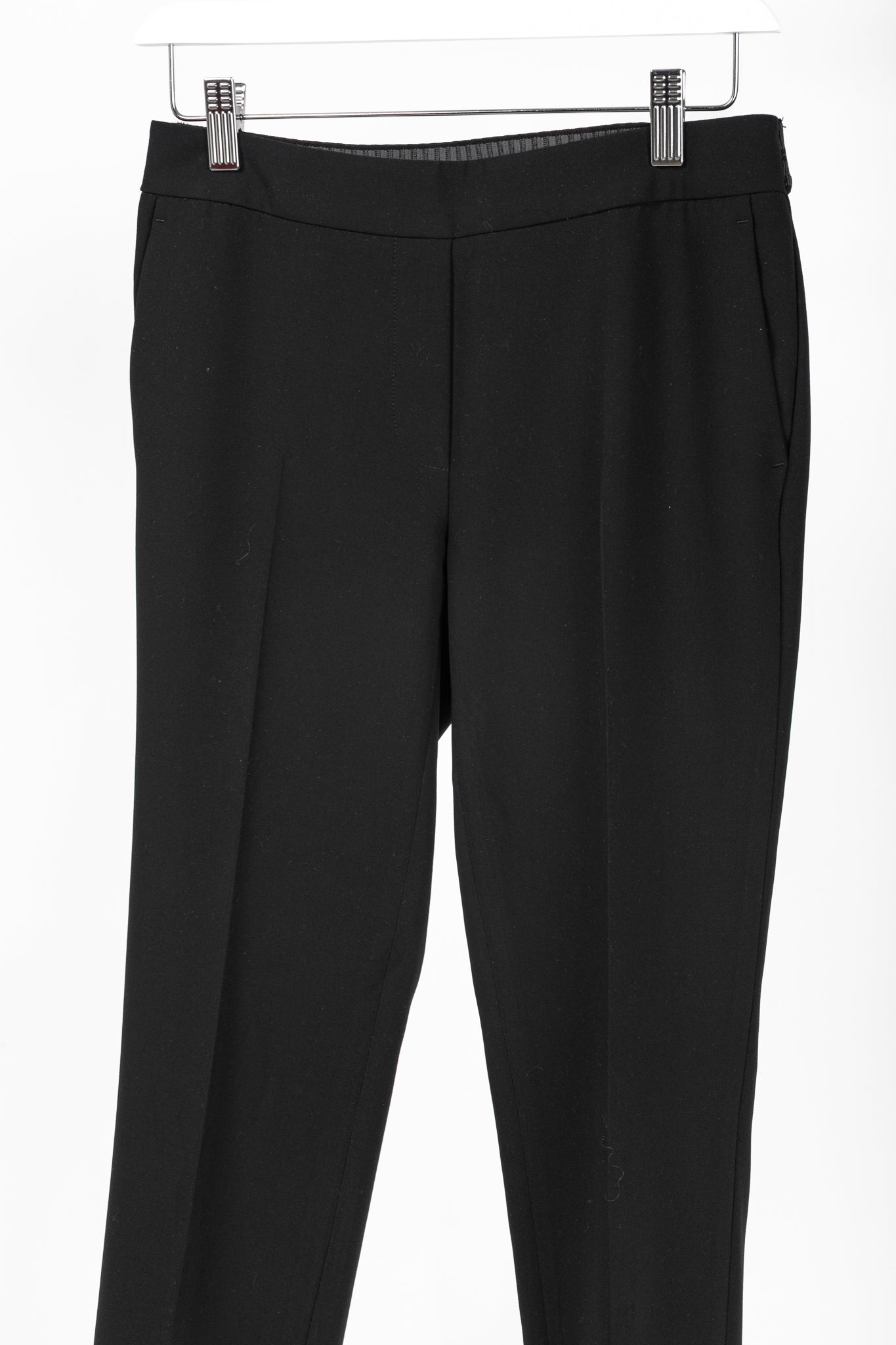 Luisa Cerano Black Pull-On Crepe Pants