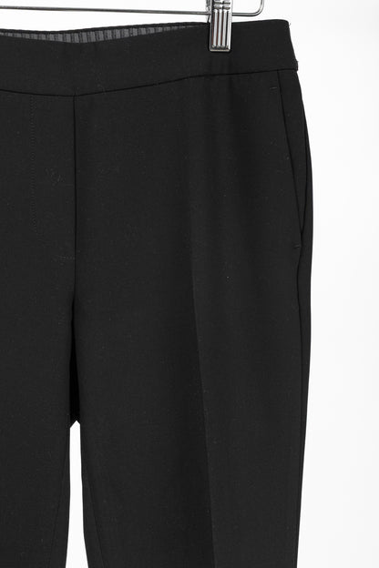Luisa Cerano Black Pull-On Crepe Pants