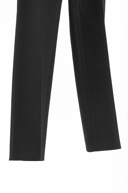 Luisa Cerano Black Pull-On Crepe Pants
