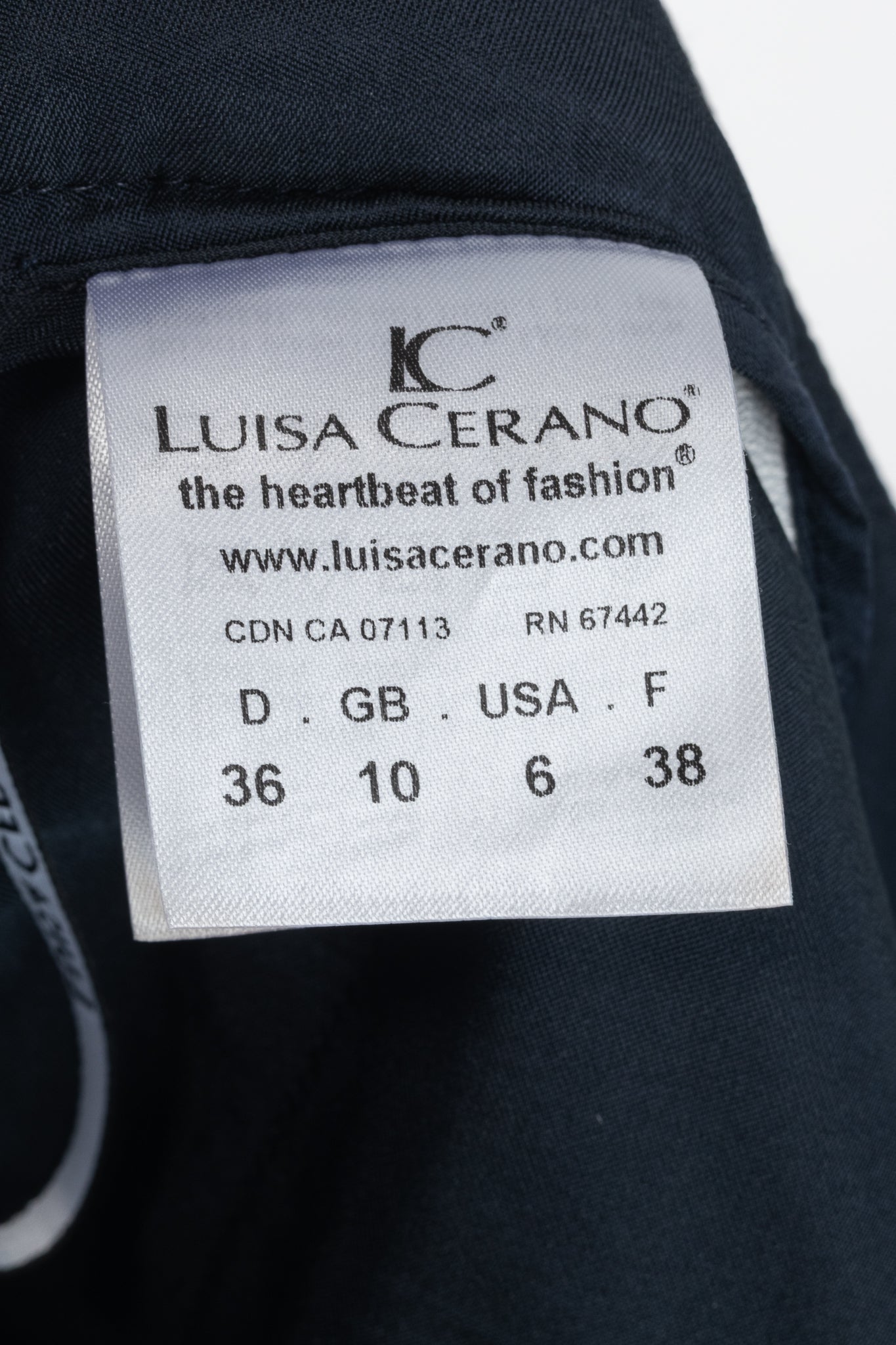 Luisa Cerano White & Navy Check-Jacquard Slim Pants
