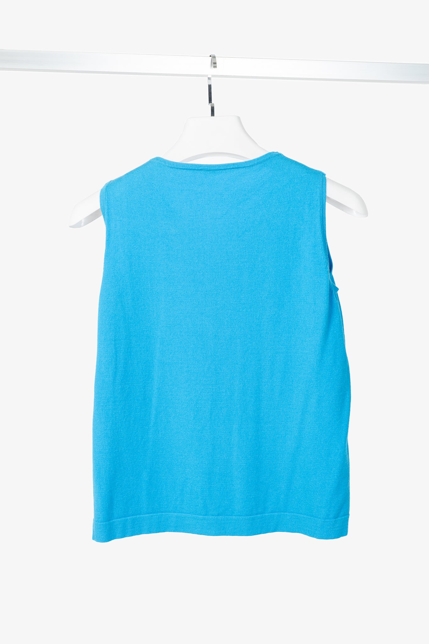 Luisa Cerano Blue Knit Sweater Vest