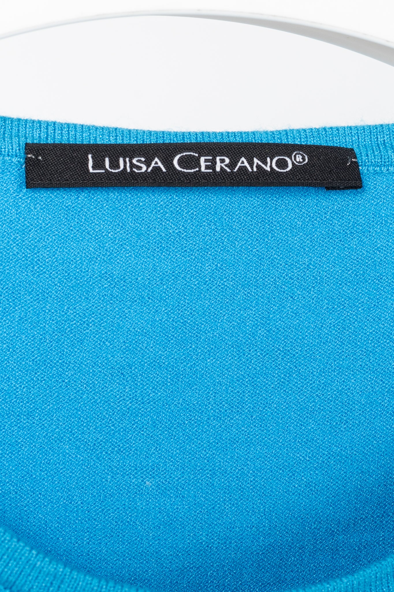 Luisa Cerano Blue Knit Sweater Vest