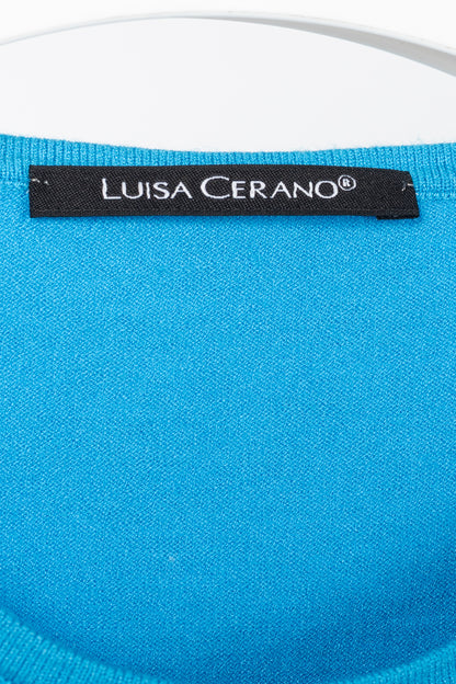 Luisa Cerano Blue Knit Sweater Vest