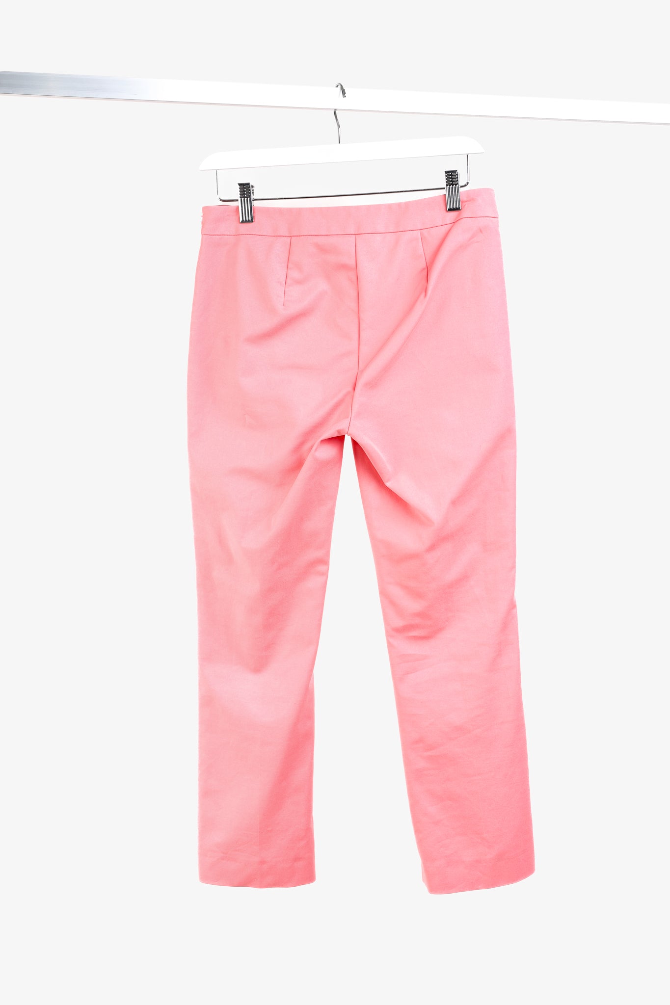 Luisa Cerano Pink Cotton Cropped Trousers
