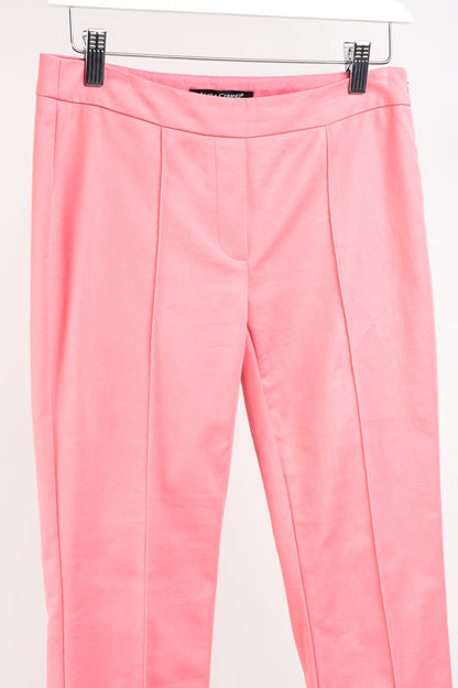 Luisa Cerano Pink Cotton Cropped Trousers