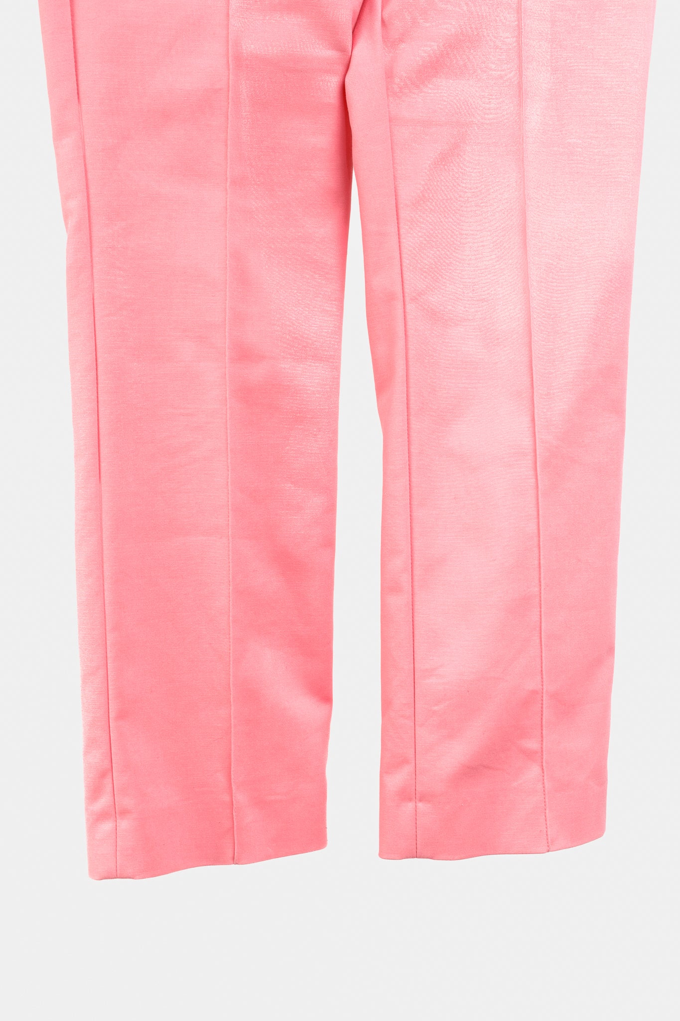 Luisa Cerano Pink Cotton Cropped Trousers