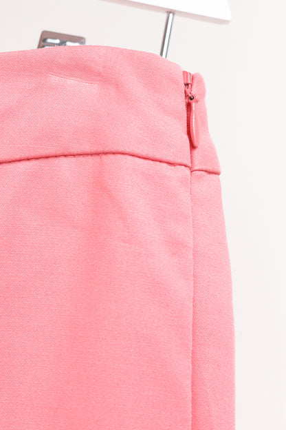 Luisa Cerano Pink Cotton Cropped Trousers