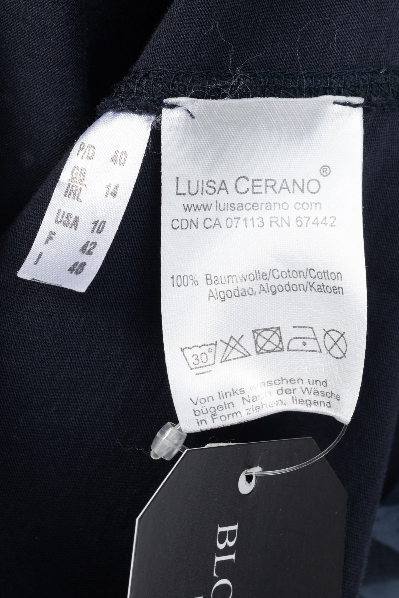 Luisa Cerano Blue Zebra-Print Rhinestone Cotton-Jersey T-Shirt