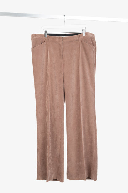 Luisa Cerano Pink Corduroy Bootcut Pants