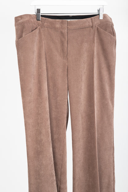 Luisa Cerano Pink Corduroy Bootcut Pants