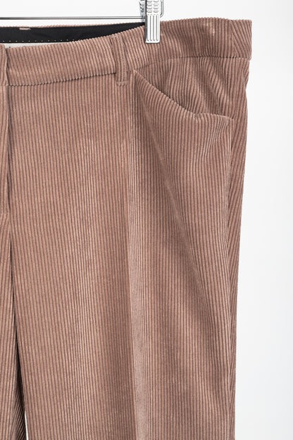 Luisa Cerano Pink Corduroy Bootcut Pants