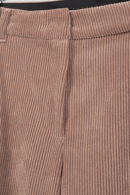 Luisa Cerano Pink Corduroy Bootcut Pants