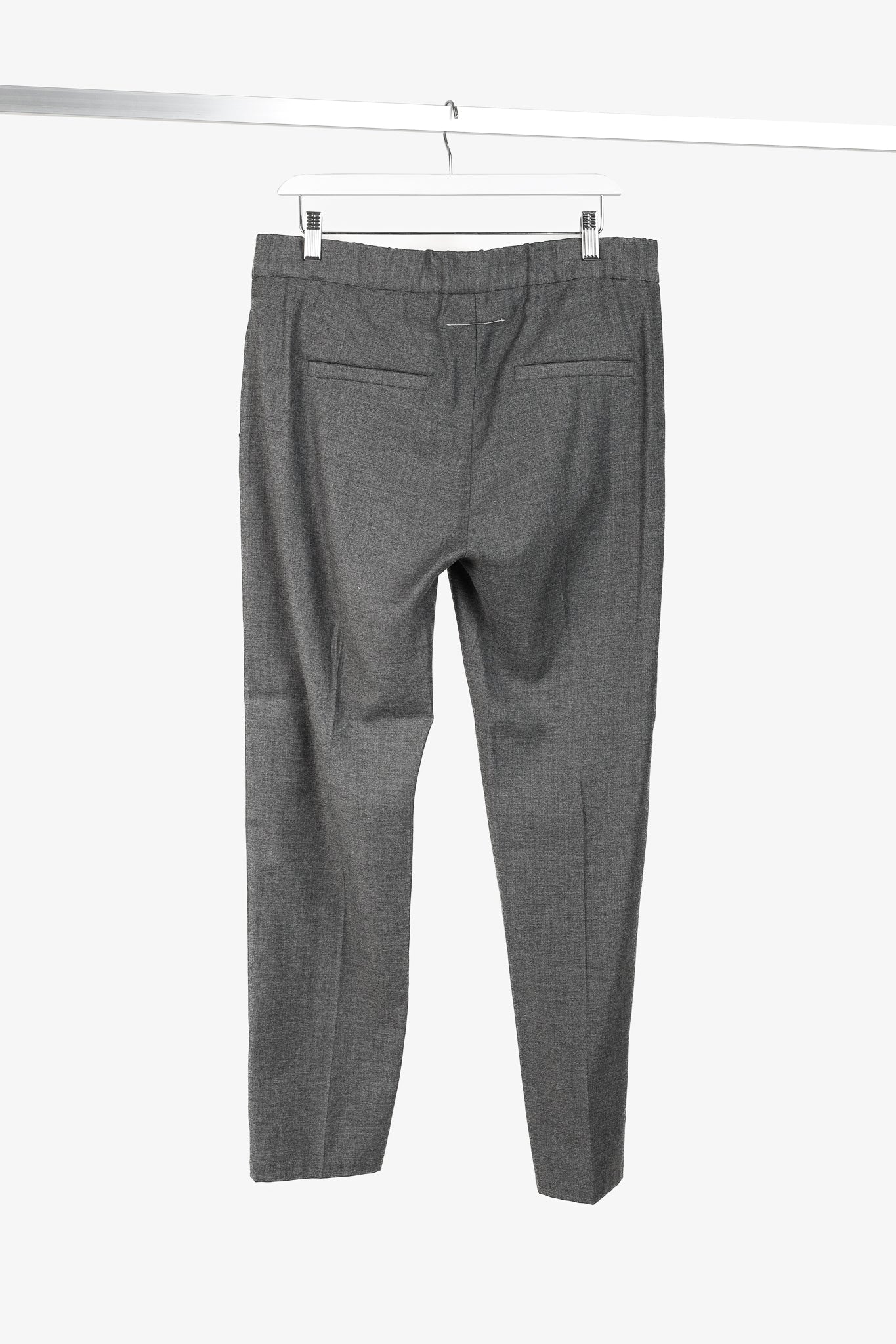 MM6 Maison Martin Margiela SS/15 Grey Wool-Blend Gabardine Tapered Trousers