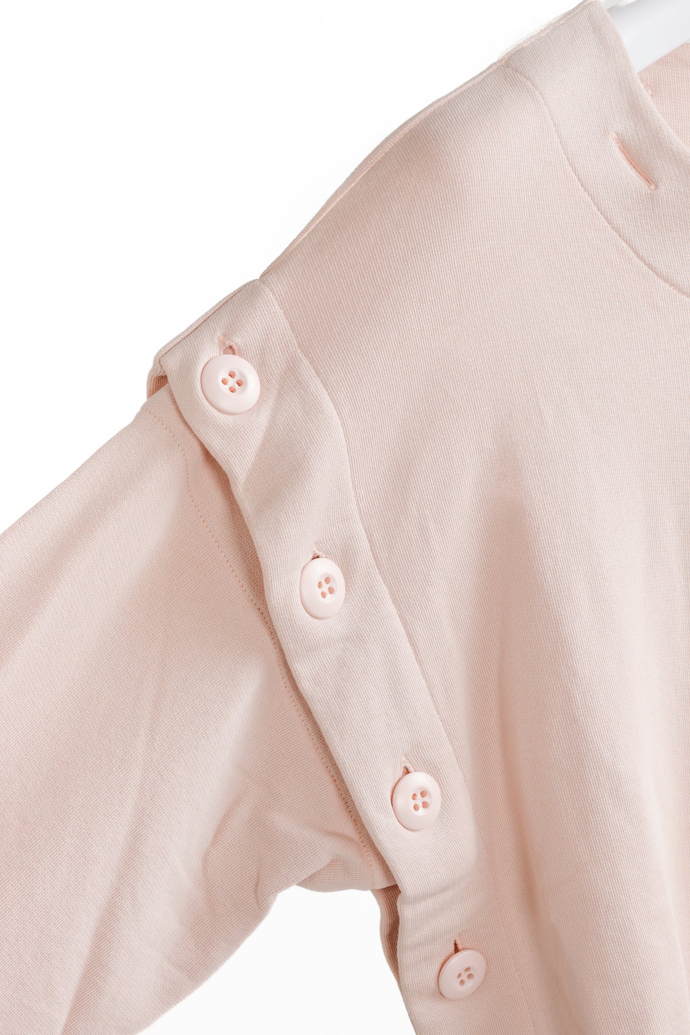 Maison Margiela MM6 Pink Convertible Buttons Sweatshirt