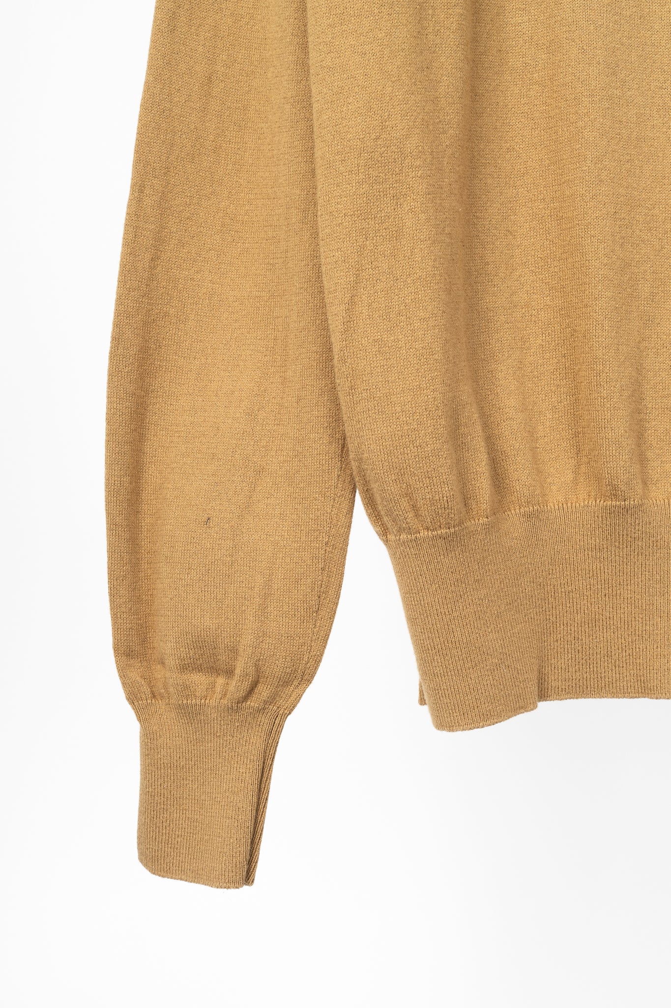 MM6 Maison Margiela Tan Cotton Piped Turtleneck