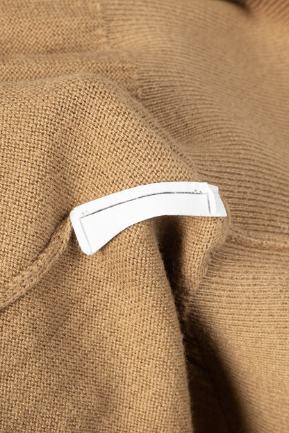 MM6 Maison Margiela Tan Cotton Piped Turtleneck