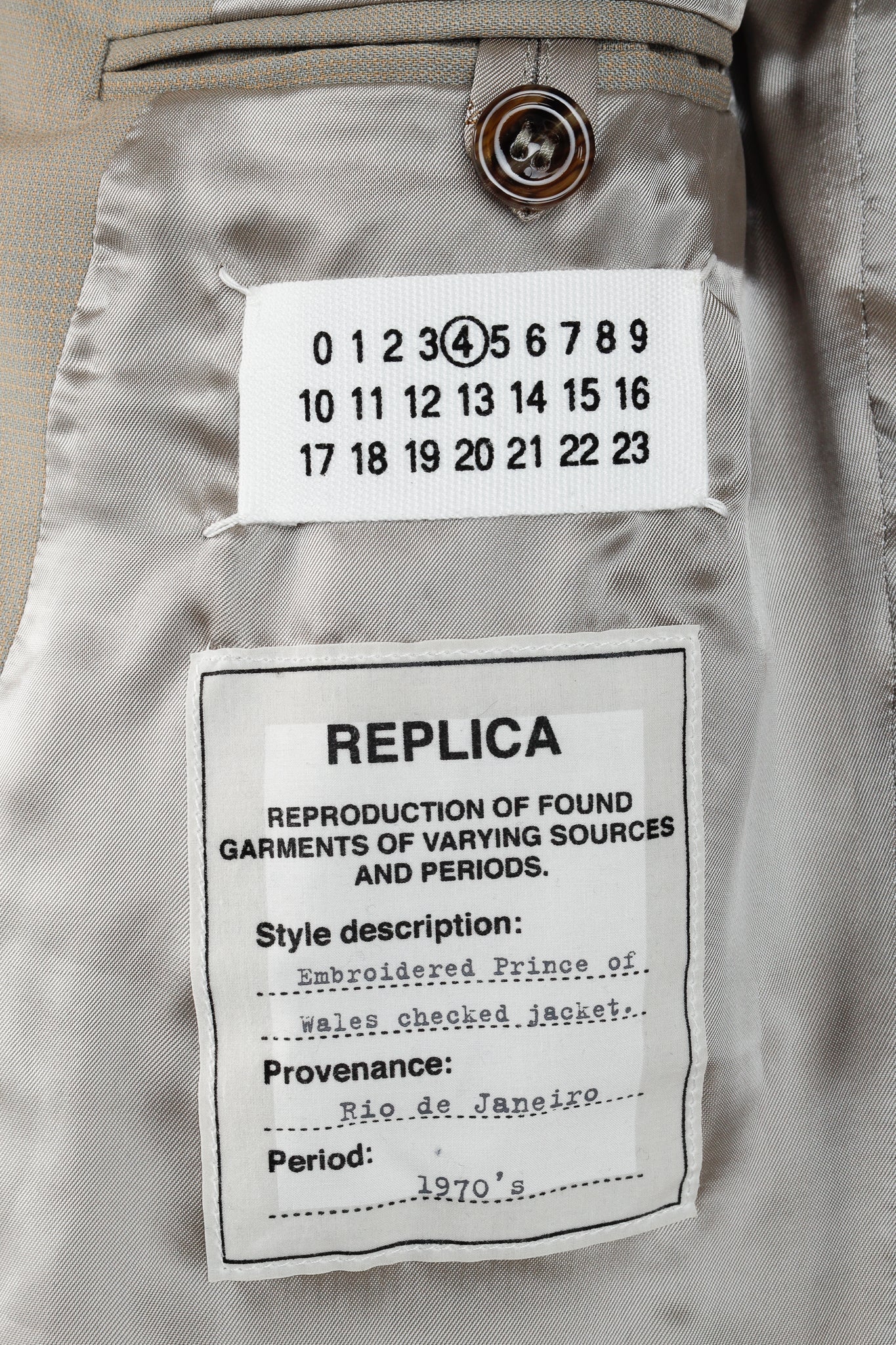 Maison Martin Margiela Resort 2013 Gold Sequin Shawl-Collar Blazer