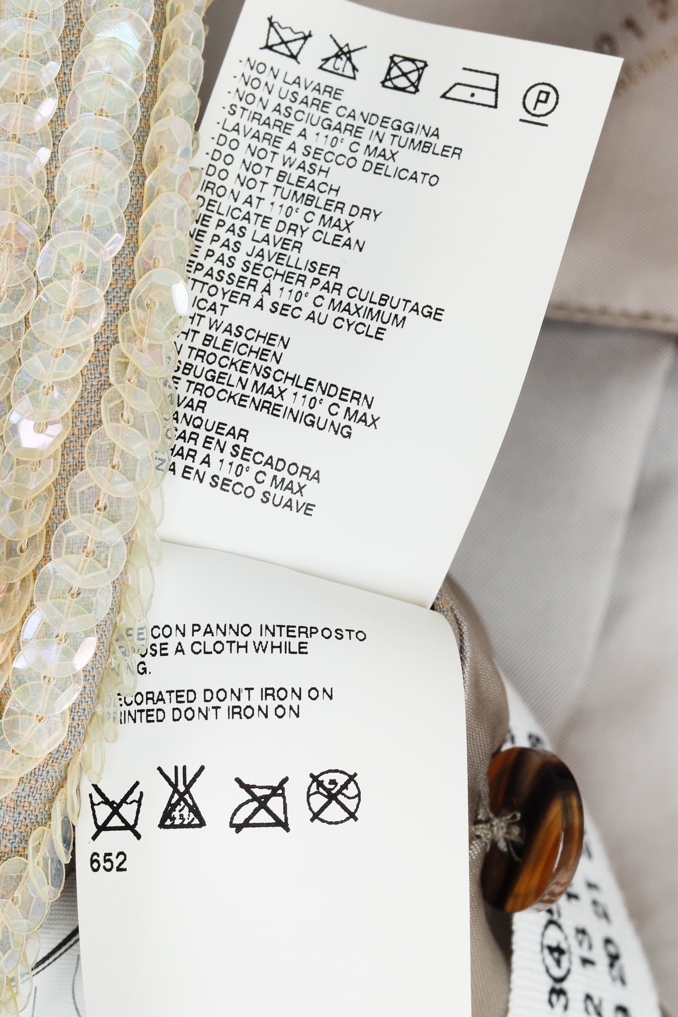 Maison Martin Margiela Resort 2013 Gold Sequin Shawl-Collar Blazer