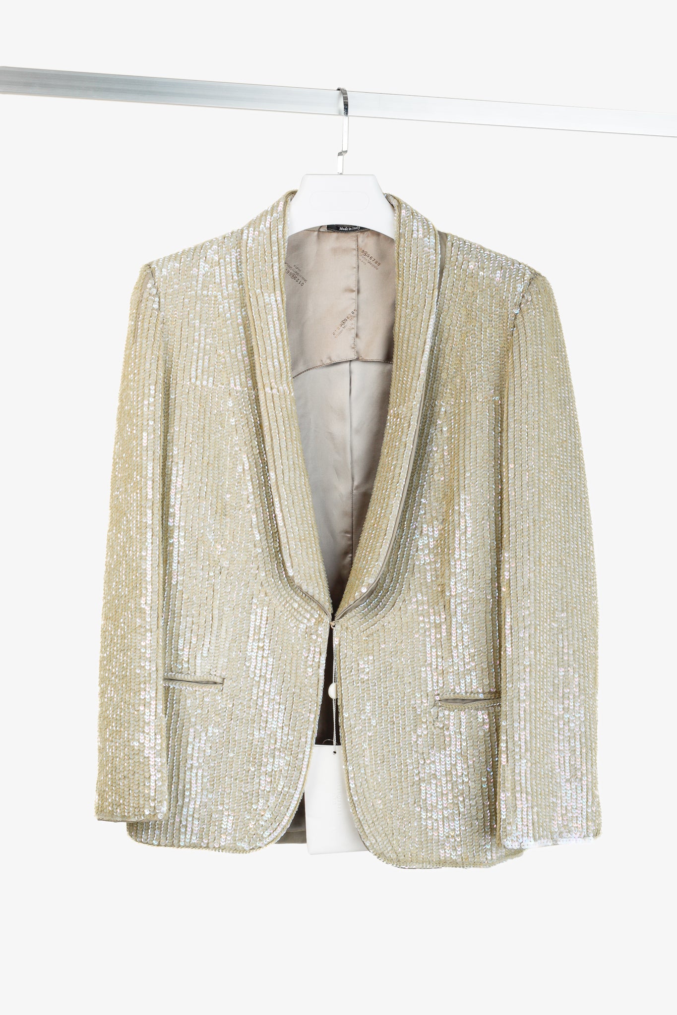 Maison Martin Margiela Resort 2013 Gold Sequin Shawl-Collar Blazer