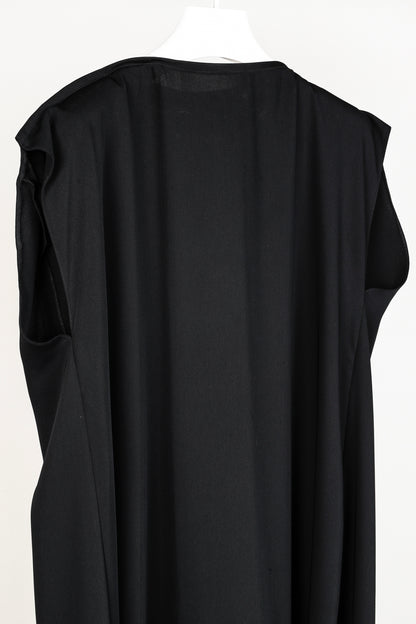 MM6 Margiela Black Structure Neck Flowy Tunic