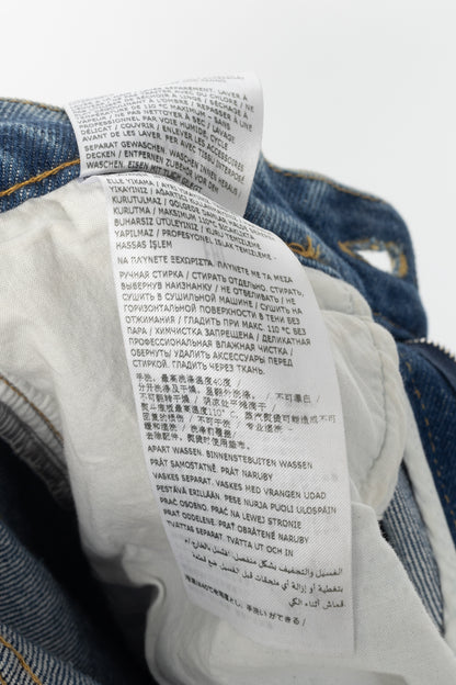 Maison Margiela Blue Cotton Slit Jeans