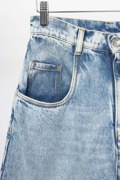Maison Margiela Blue Cotton Slit Jeans