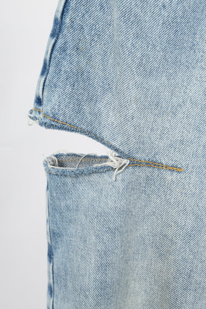 Maison Margiela Blue Cotton Slit Jeans