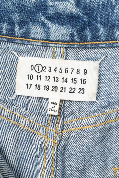 Maison Margiela Blue Cotton Slit Jeans
