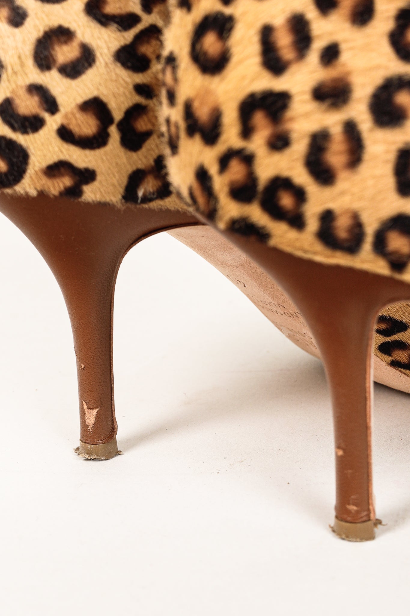 Malone Souliers Jordan Handmade Cheetah Brown Calfskin Booties