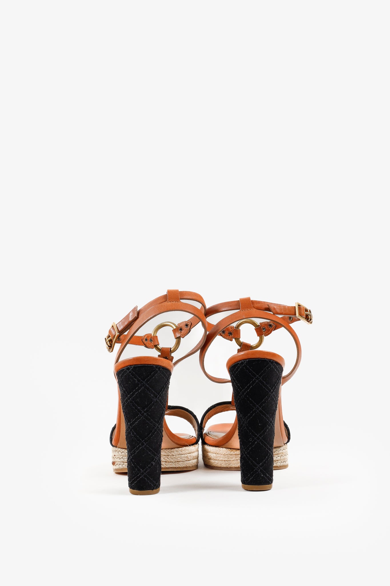 Marc Jacobs Brown & Black Strappy Heels