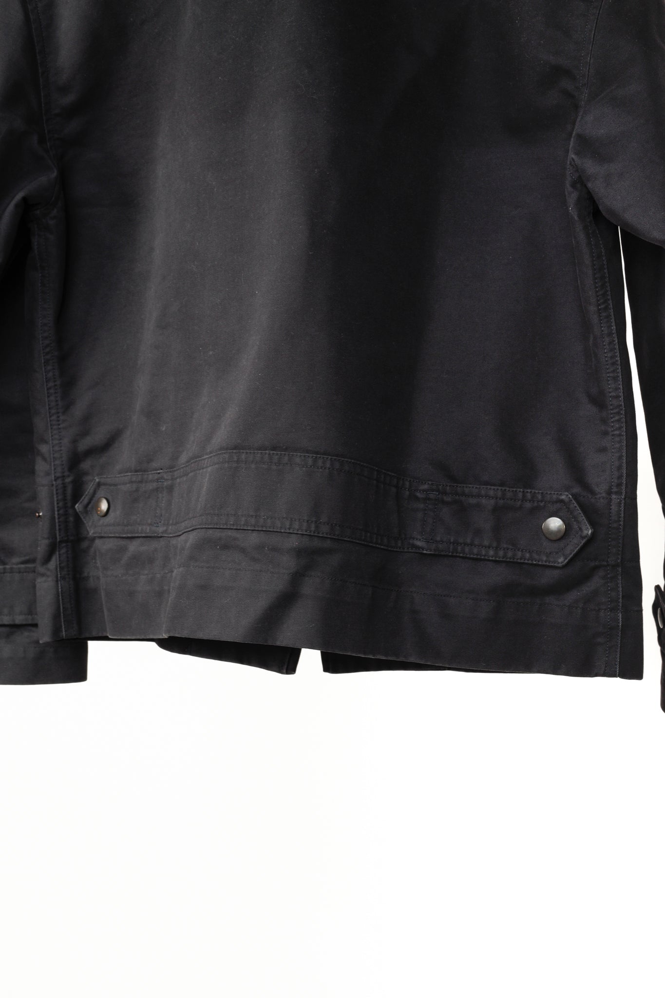 MHL by Margaret Howell Black Cotton Cropped Zip Utility Jacket