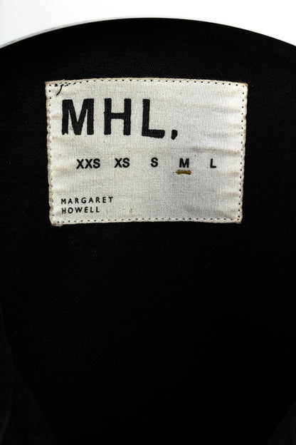 MHL by Margaret Howell Black Cotton Cropped Zip Utility Jacket