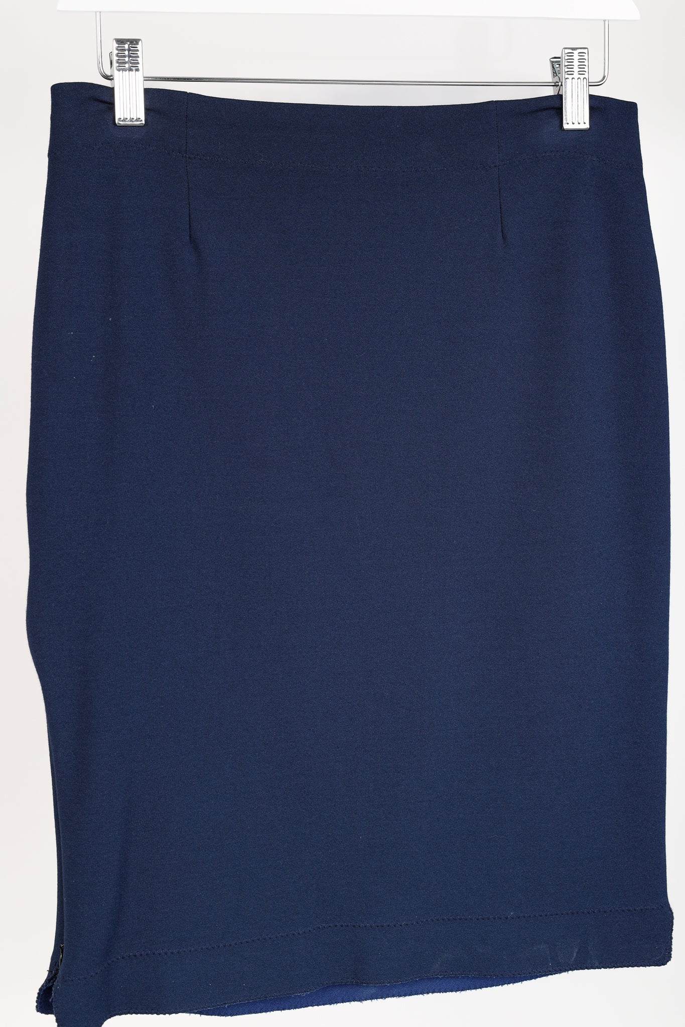 Marie Saint Pierre Louane Zipper Seam Navy Skirt