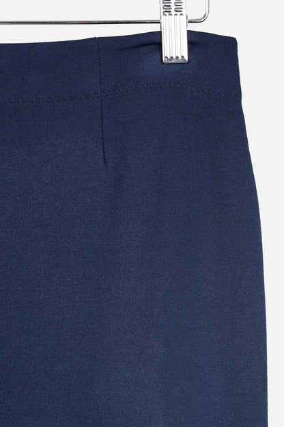Marie Saint Pierre Louane Zipper Seam Navy Skirt