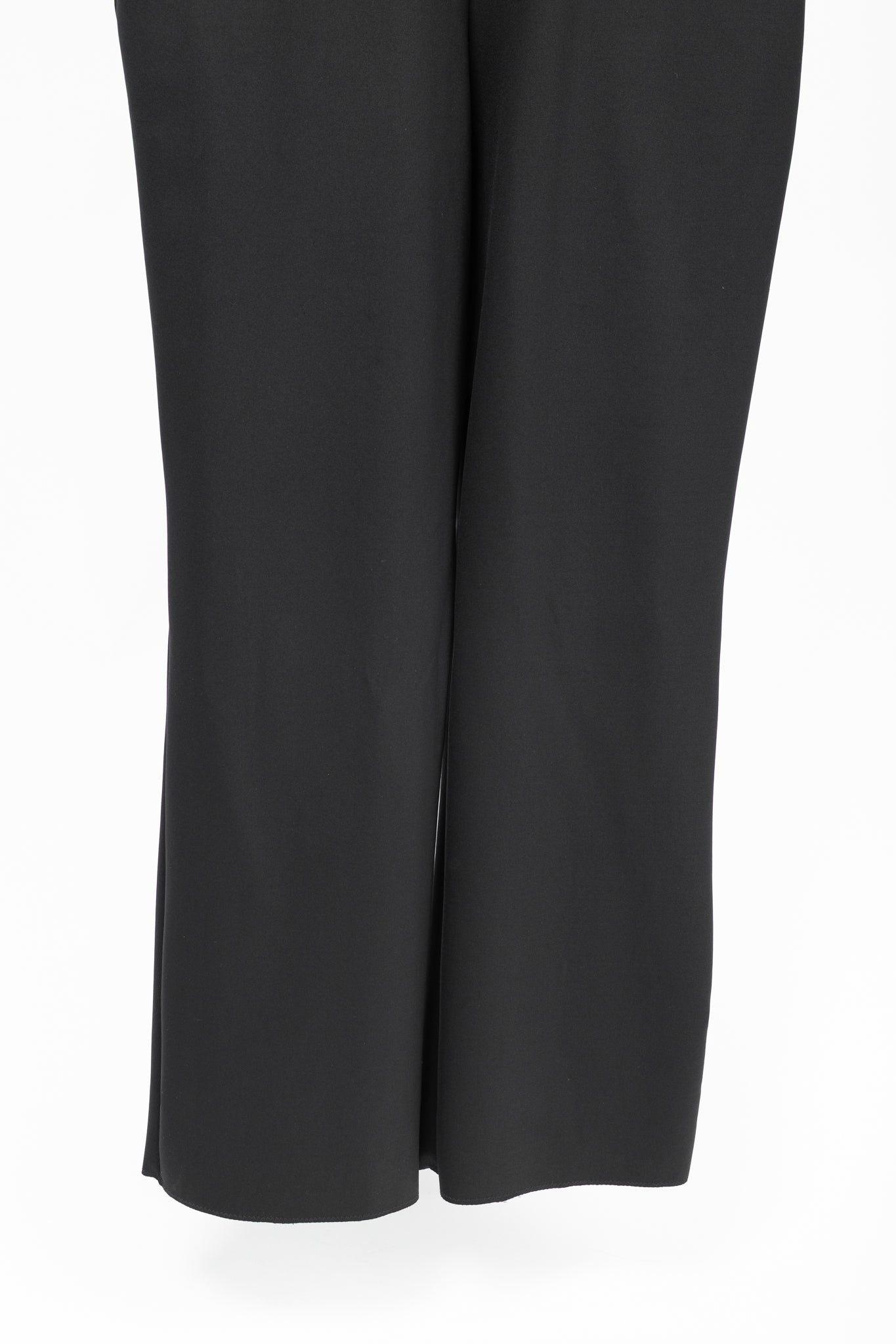 Marie Saint Pierre Black Neoprene Mesh-Trim Jumpsuit