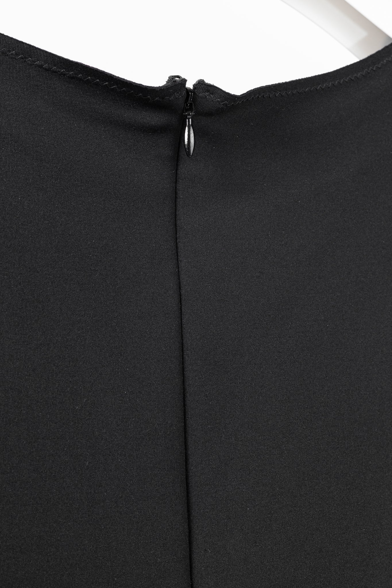 Marie Saint Pierre Black Neoprene Mesh-Trim Jumpsuit