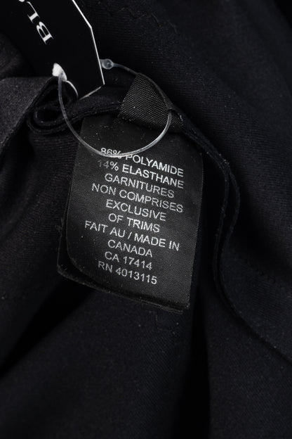 Marie Saint Pierre Black Neoprene Trimmed-Puff-Sleeve T-Shirt