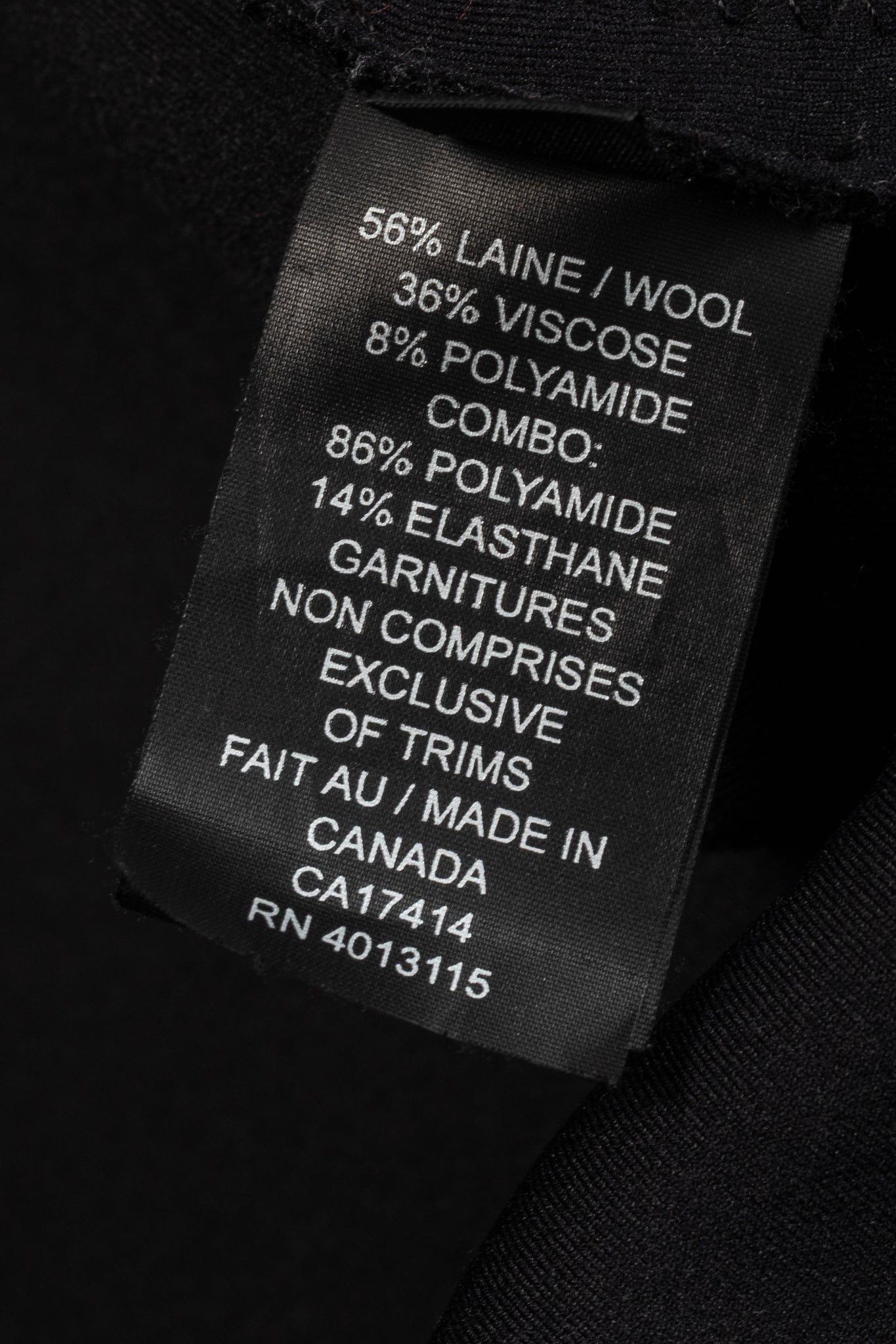 Marie Saint Pierre Black Boiled-Wool Blazer