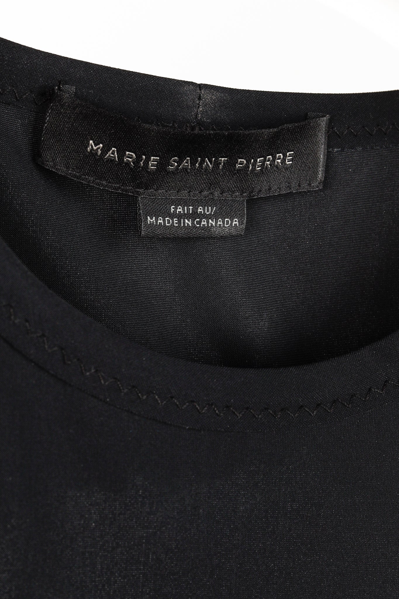 Marie Saint Pierre Black Cut-Out Back Dress