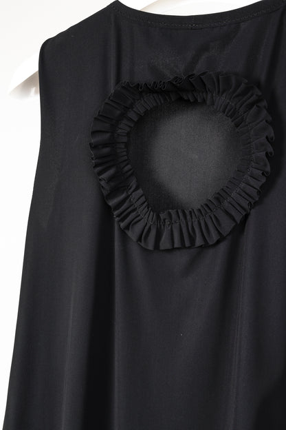 Marie Saint Pierre Black Cut-Out Back Dress