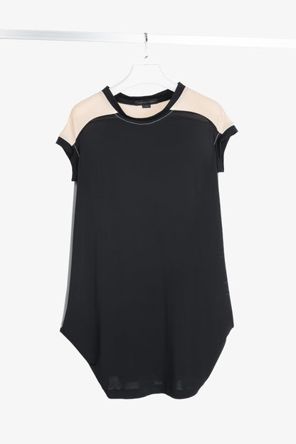 Marie Saint Pierre Black & Grey Colourblock Jersey Tunic