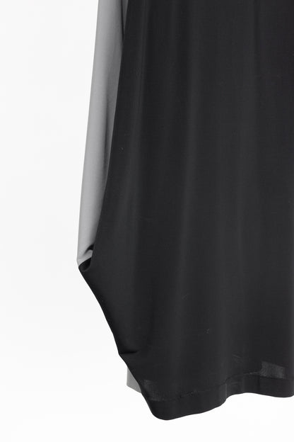 Marie Saint Pierre Black & Grey Colourblock Jersey Tunic