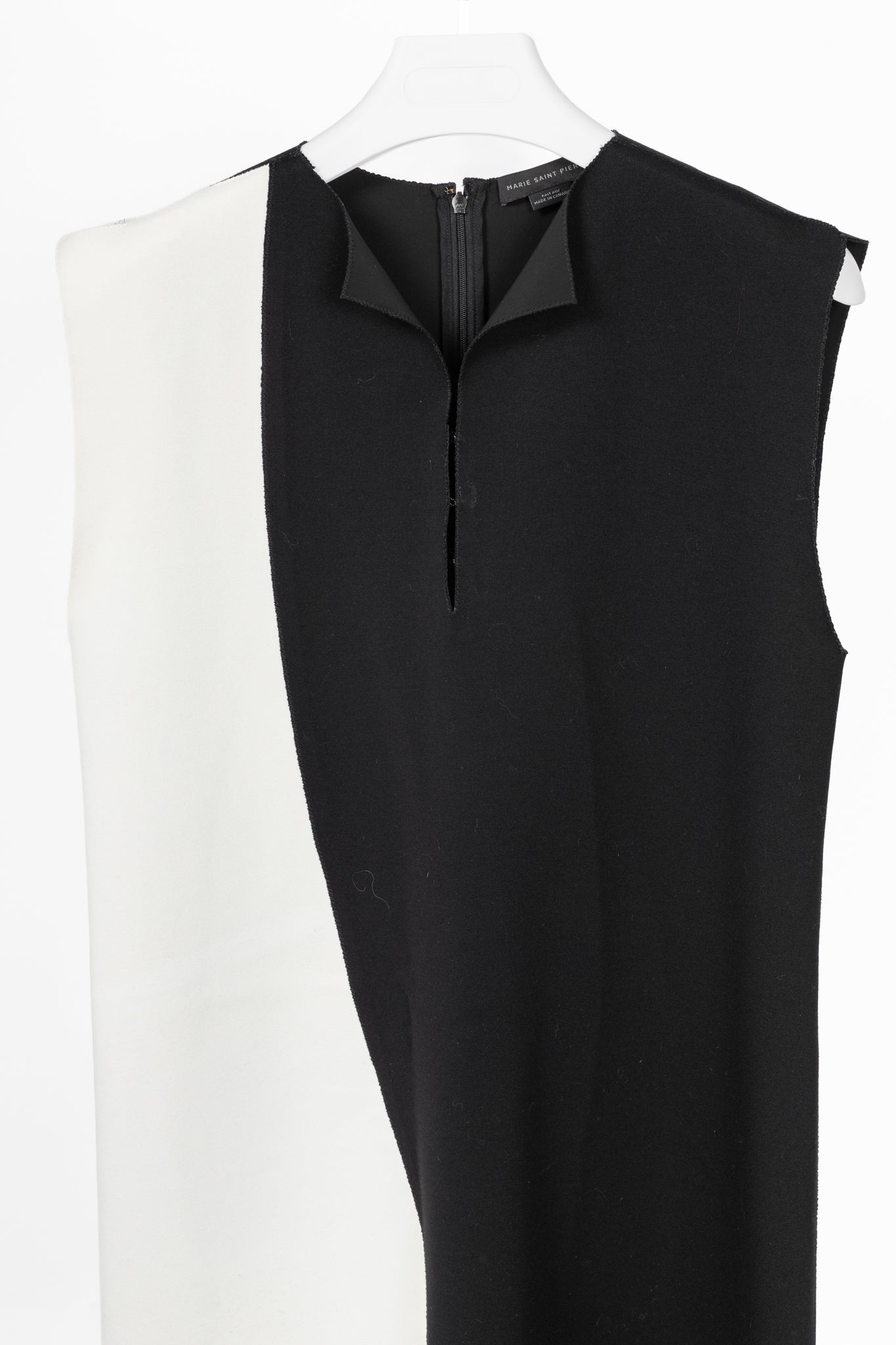 Marie Saint Pierre Black & White Double-Jersey Mini Dress
