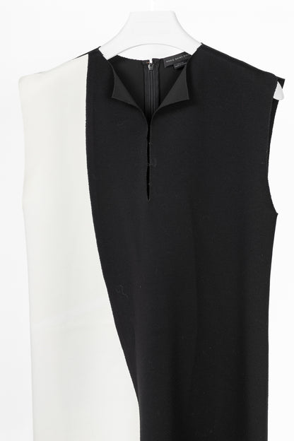Marie Saint Pierre Black & White Double-Jersey Mini Dress