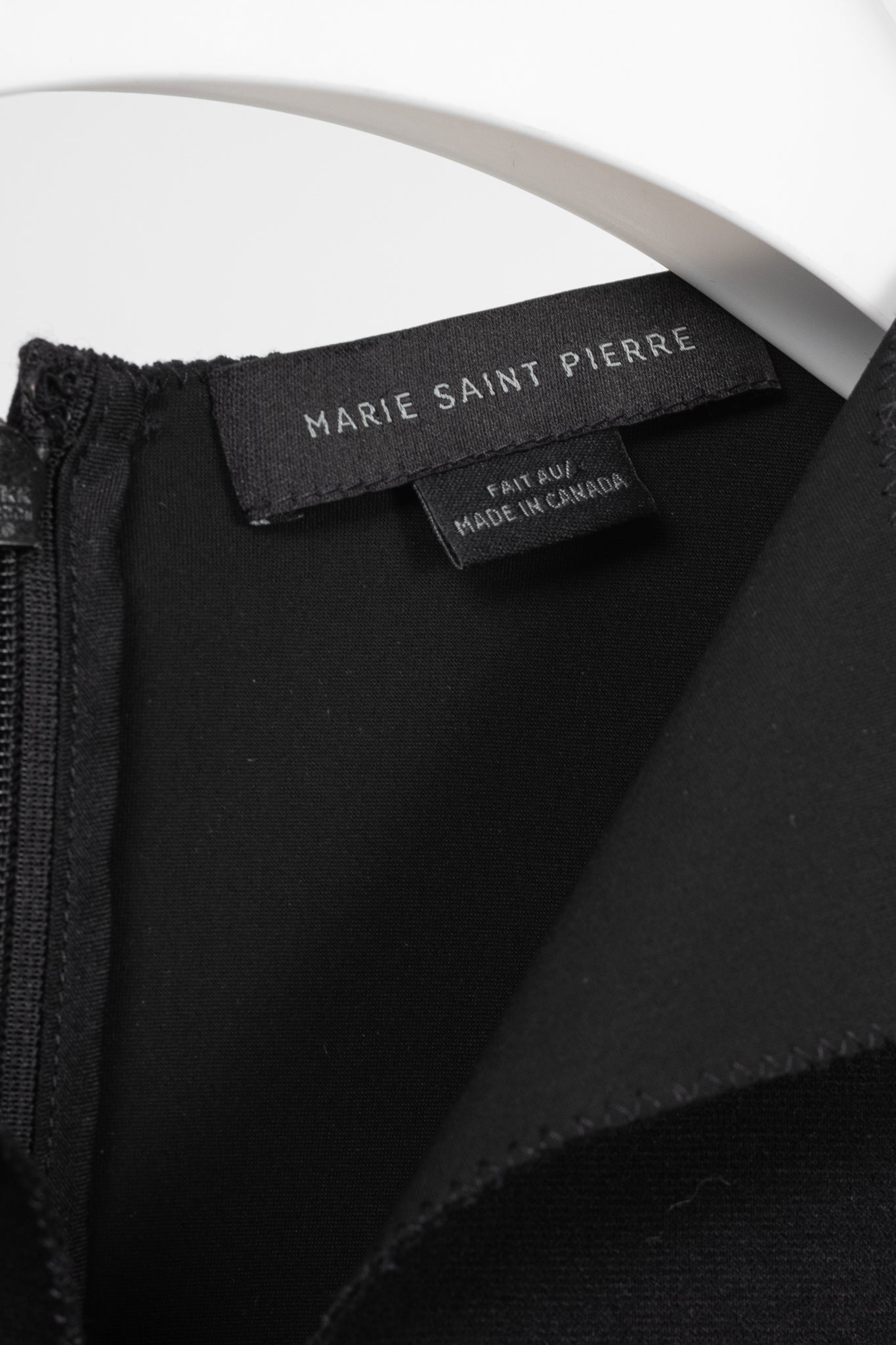Marie Saint Pierre Black & White Double-Jersey Mini Dress
