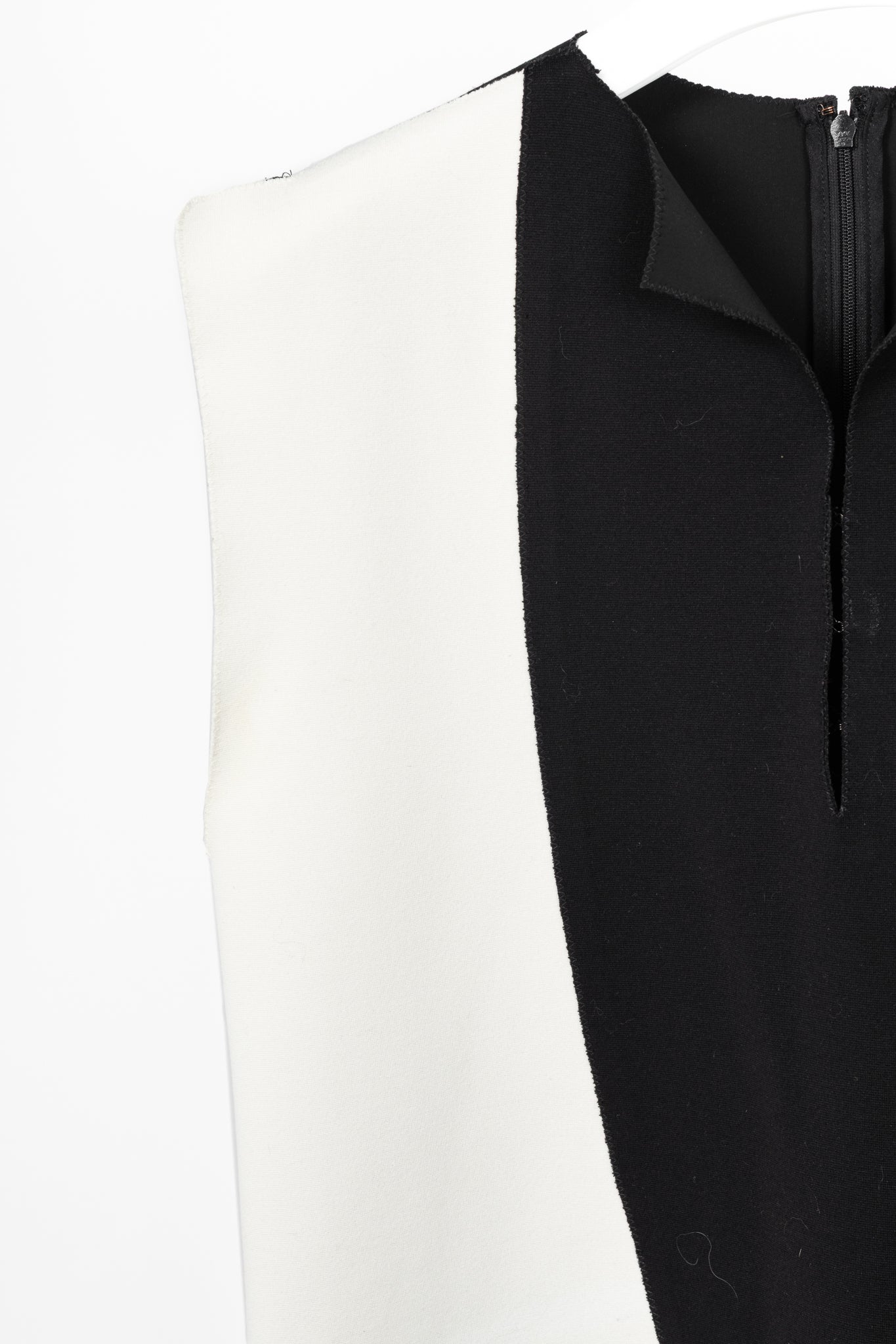 Marie Saint Pierre Black & White Double-Jersey Mini Dress