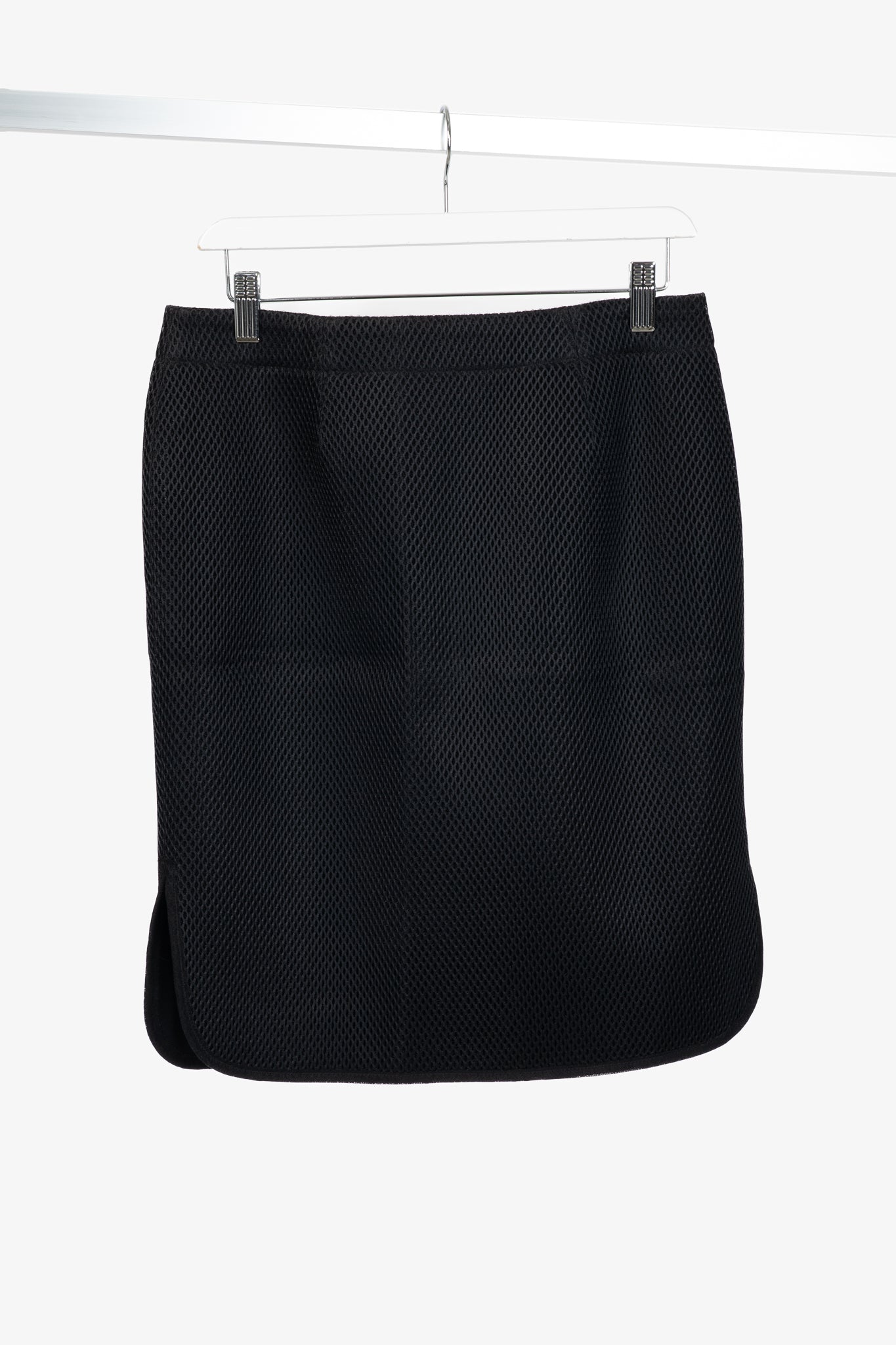 Marie Saint Pierre Westbury Black Honeycomb Scuba Pencil Skirt