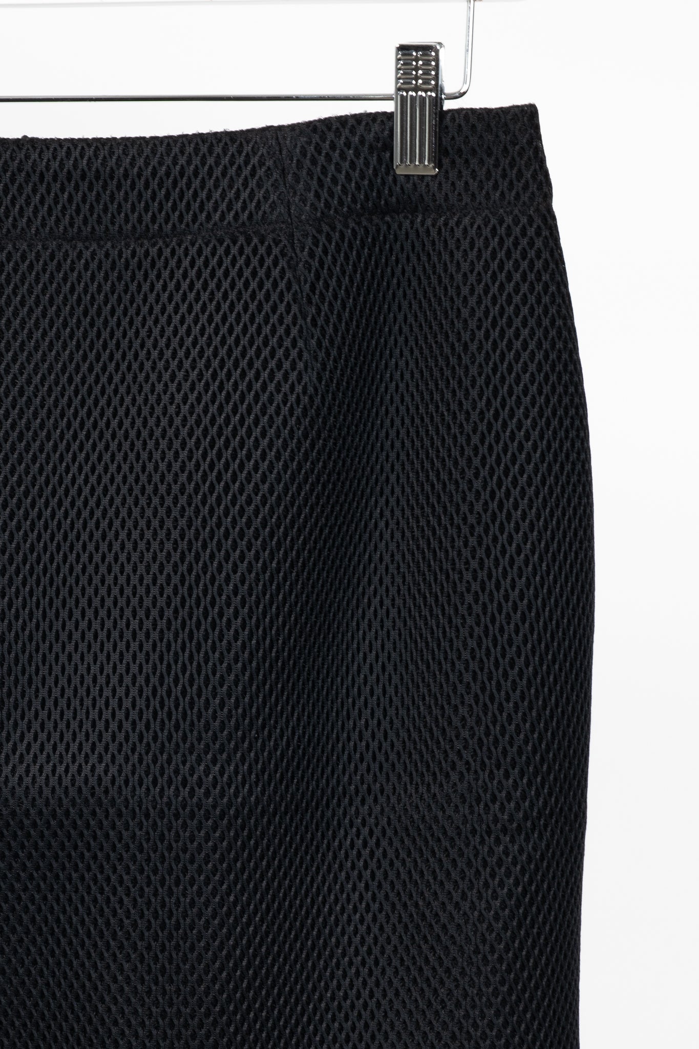 Marie Saint Pierre Westbury Black Honeycomb Scuba Pencil Skirt